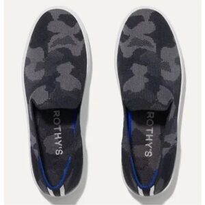 Rothy's ladies Black and Gray Camo Loafers